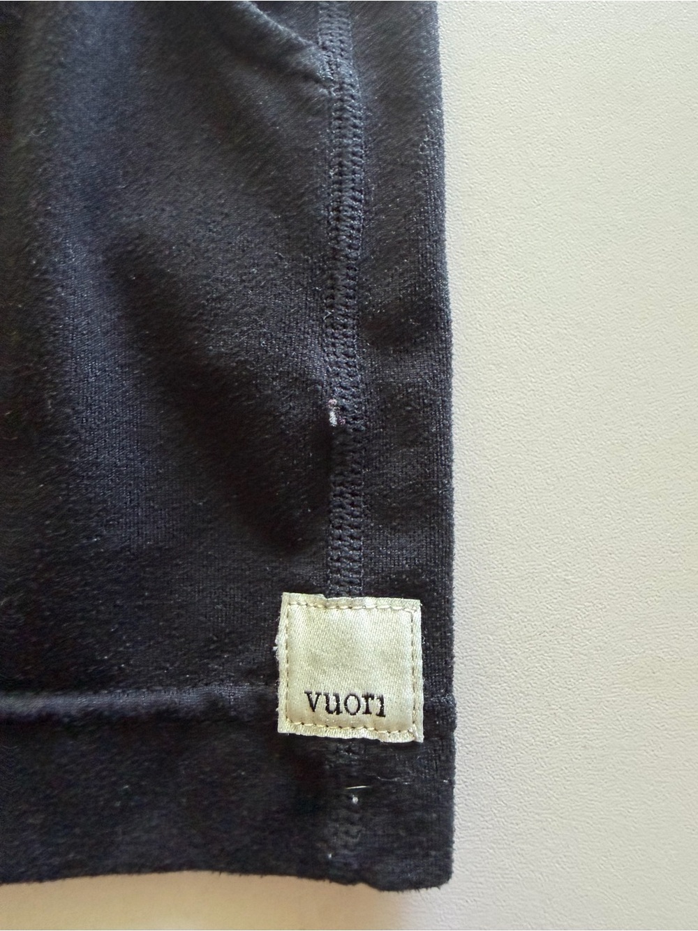 Vuori Black Athletic Lounge Shorts with White Drawstring - Picture 2 of 4